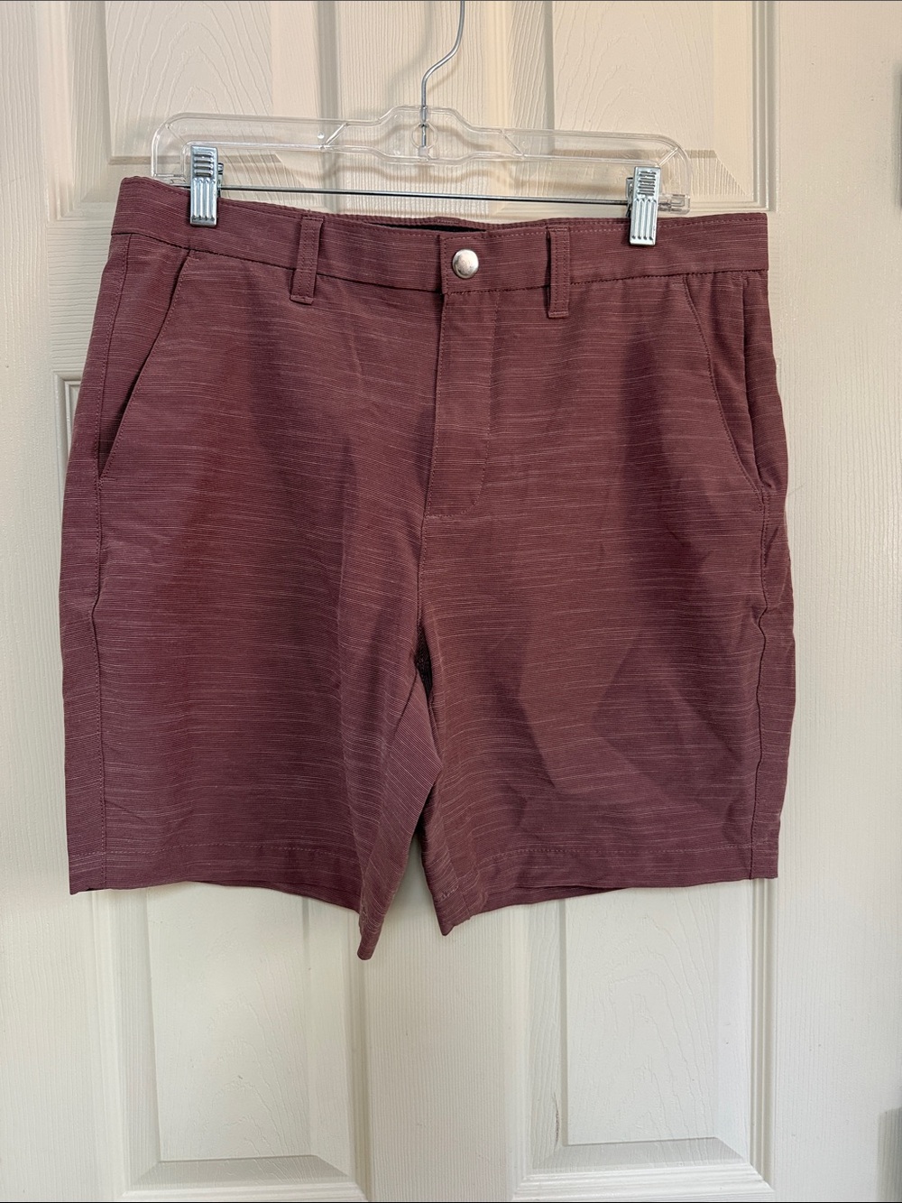 Apt. 9 Men's Flat Front Shorts - Maroon
